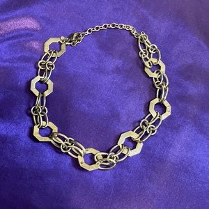 Silver toned necklace, 18” long